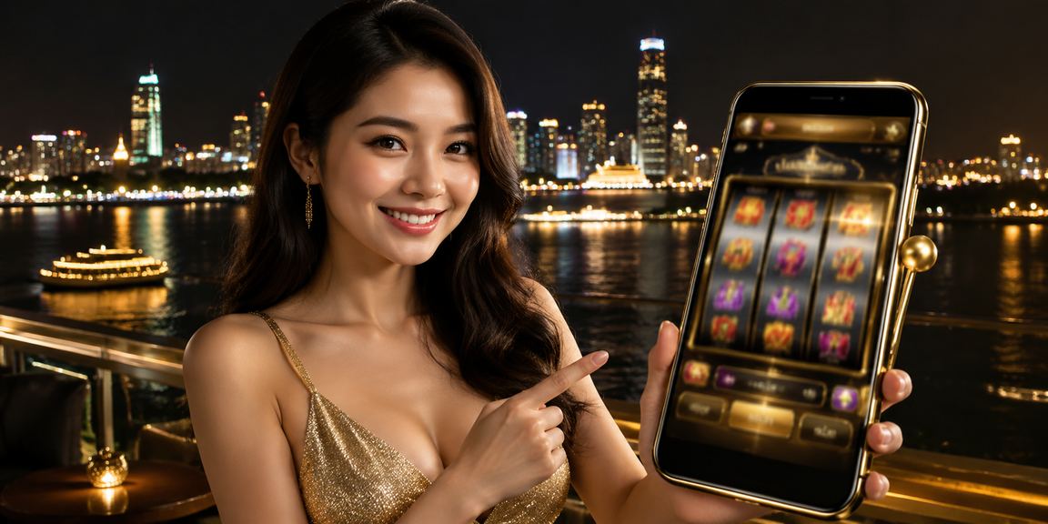 Người chơi thư giãn tích cực với trò chơi slot trên bãi biển Mekong